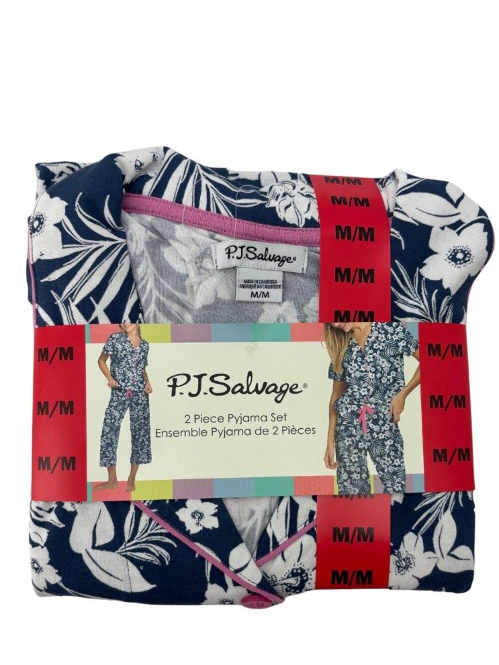 P.J. Salvage Women's Pyjama Set | 2 Piece | Floral | Size Medium ** NEW